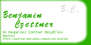 benjamin czettner business card